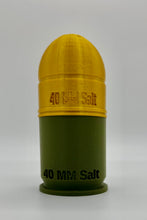 Load image into Gallery viewer, 40mm Grenade Salt and Pepper Shaker Set with Duel M203 Barrel Holder
